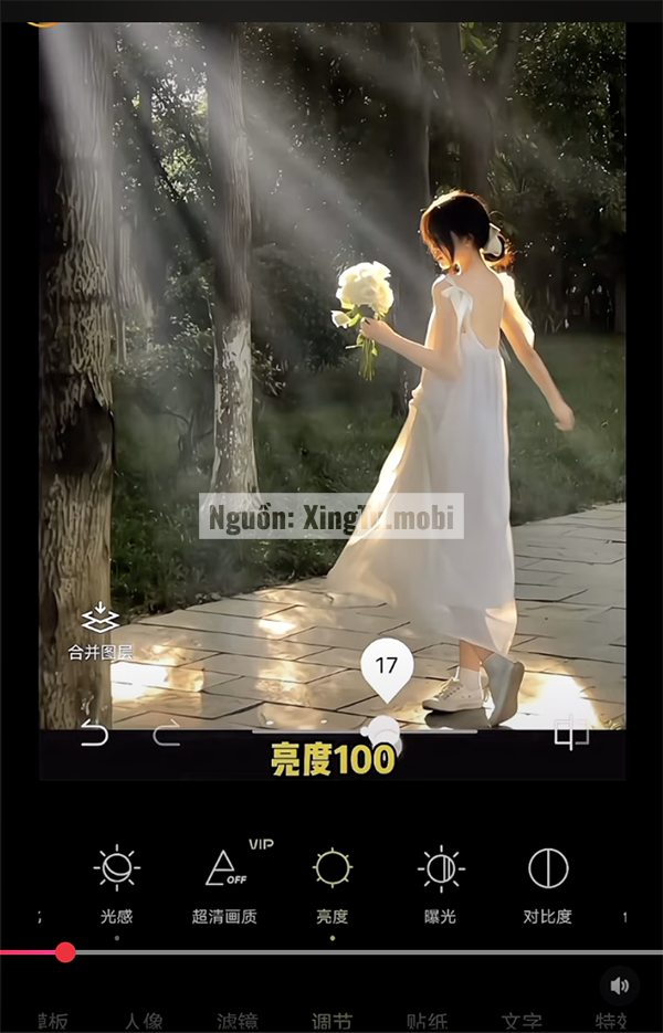 Kết quả Sử dụng công cụ chỉnh sửa ánh sáng (Light Editing Tools)